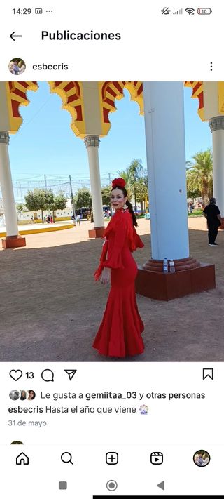 Traje de flamenca de licra