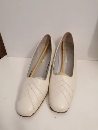 Zapatos Novia Pronovias Talla 38 Blanco Roto