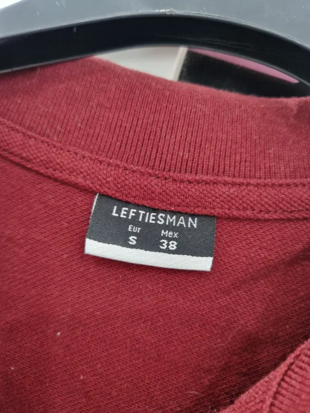 Polo Lefties Hombre Talla S Burdeos