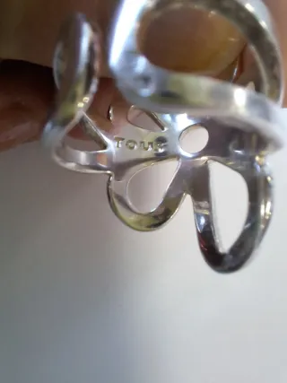 Anillo Tous Flor Plata