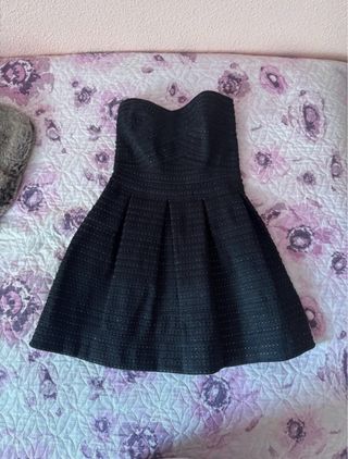 Vestido negro palabra de honor