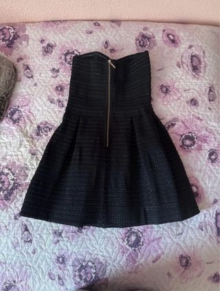 Vestido negro palabra de honor