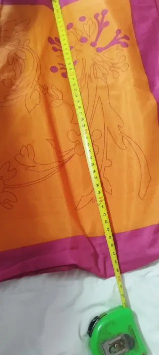 Fundas de cojín satinadas naranja y rosa