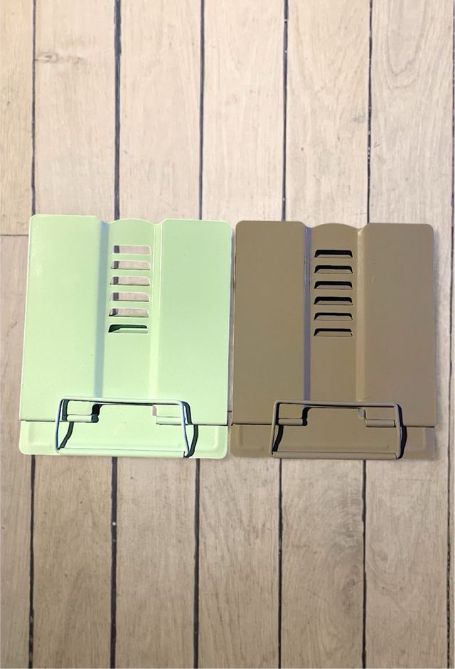 Pack de 2 Soportes de Lectura Metálicos Plegables
