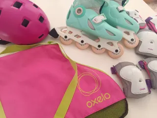 Patines Oxelo Talla 32-34 + Protecciones