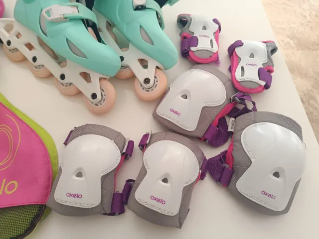 Patines Oxelo Talla 32-34 + Protecciones