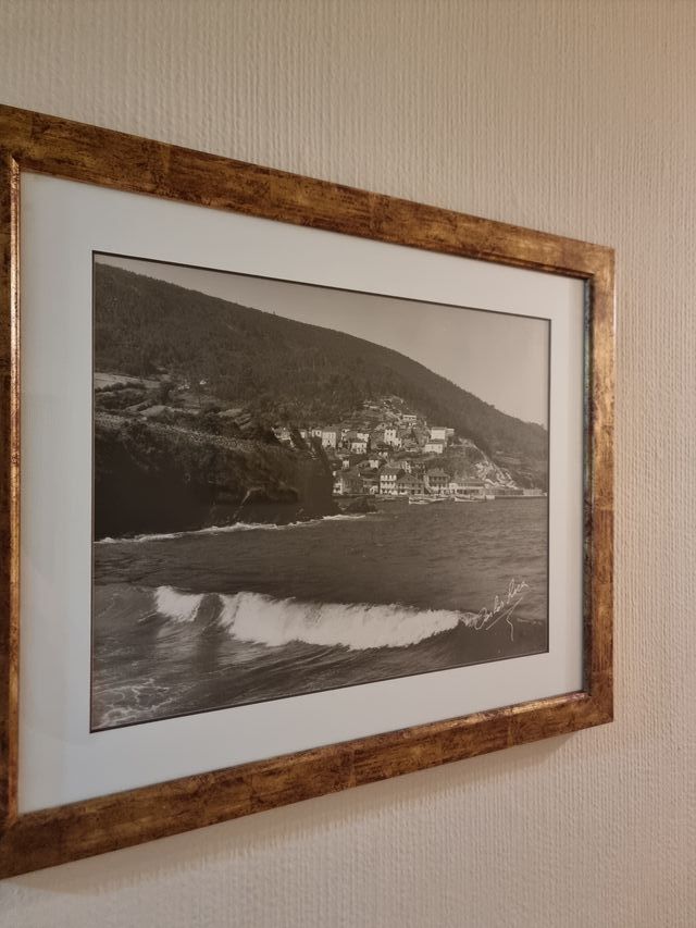 Lámina enmarcada paisaje marino