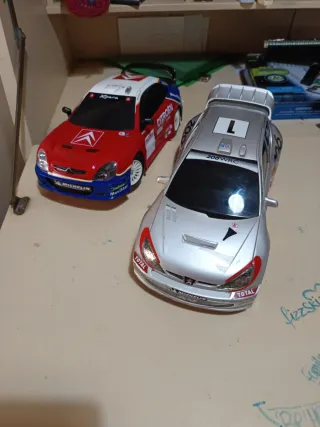 Coches RC Rally Xsara y Peugeot 206