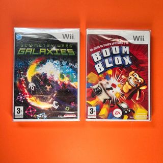 Geometry Wars Galaxies & Boom Blox Wii precintados