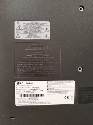 Televisión LG Negra