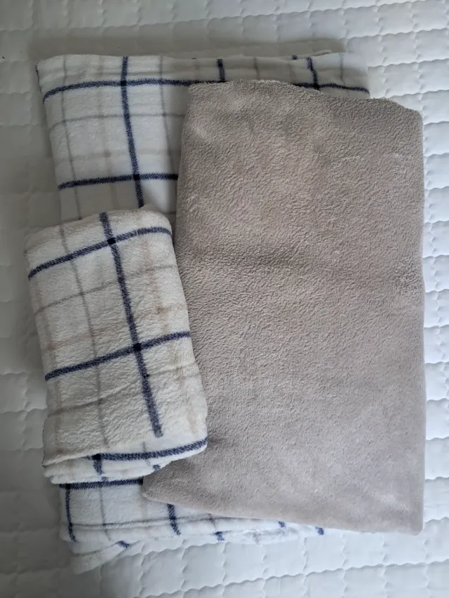 Set di Lenzuola Coralina Beige e Bianco