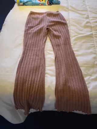 Conjunto top y pantalón rosa T-XS