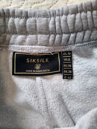 Pantalón chándal SikSilk gris talla M