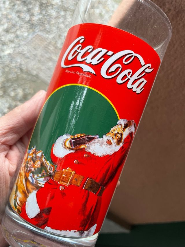 Set 6 Bicchieri vintage Coca Cola Natale 1998