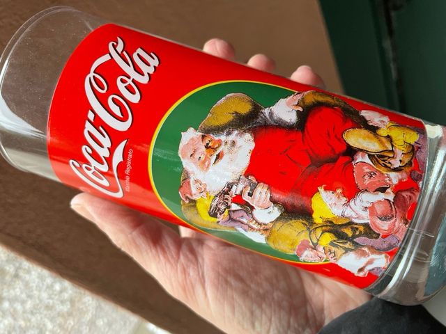 Set 6 Bicchieri vintage Coca Cola Natale 1998
