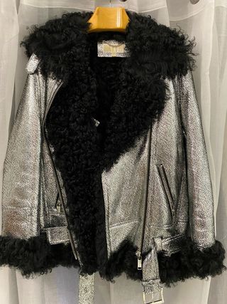 Chaqueta Michael Kors plateada talla M