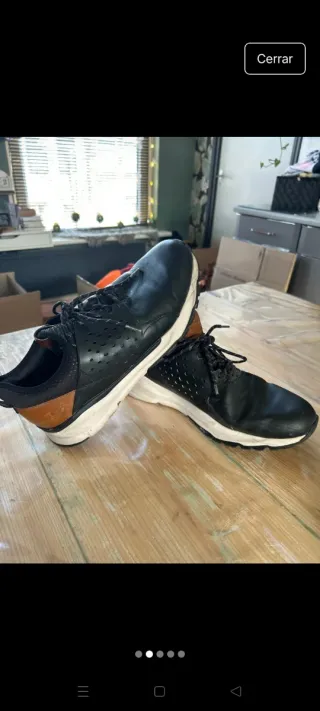 Zapatillas Skechers Hombre Talla 45 Negro/Marrón