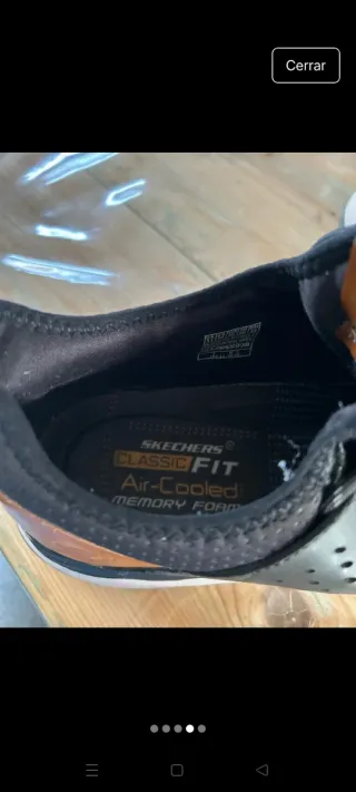 Zapatillas Skechers Hombre Talla 45 Negro/Marrón