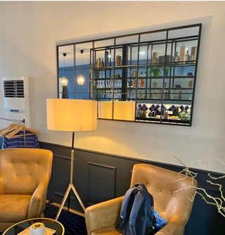 OFERTA! Elegante espejo ventana forja industrial