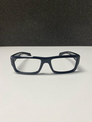 Gafas Prada Montura Negra con Detalles Rojos