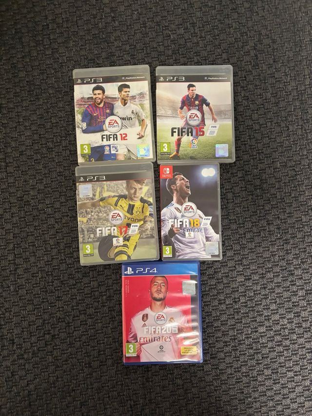Pack 5 Juegos FIFA PS3, PS4, Switch