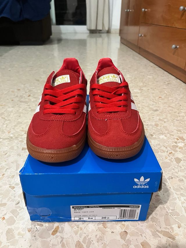 Zapatillas Adidas Handball Spezial Rojas