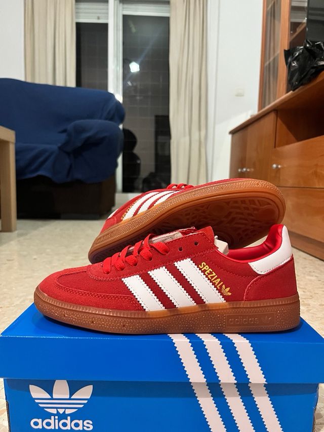 Zapatillas Adidas Handball Spezial Rojas