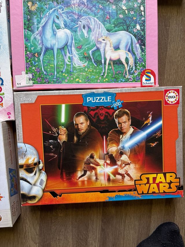 Lote 8 Puzzles Ravensburger, Clementoni, Frozen, S