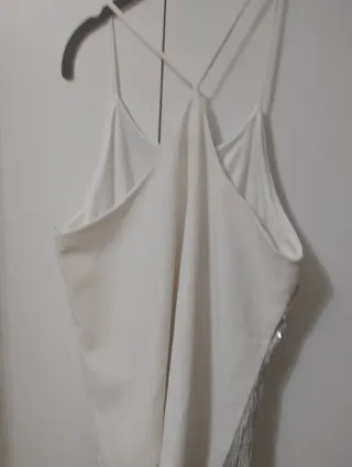 Top lentejuelas plateado