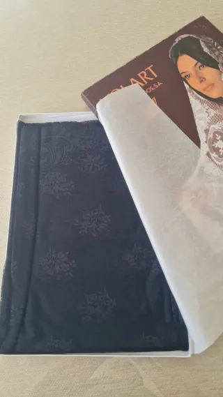 Mantilla de encaje negro