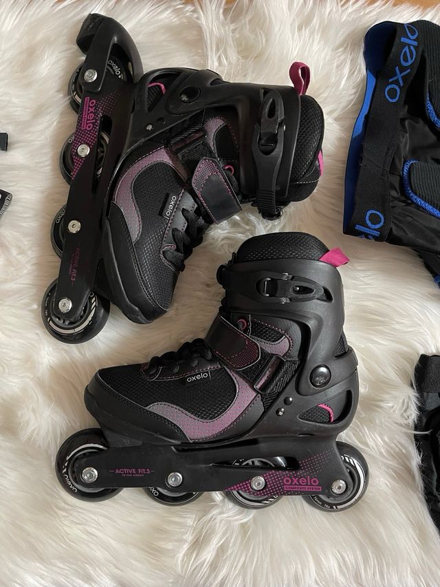 Casco y protecciones patinaje Oxelo