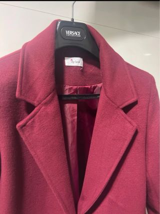 Abrigo Burdeos Versace Talla L