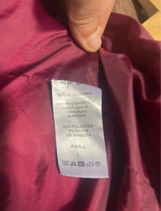 Abrigo Burdeos Versace Talla L