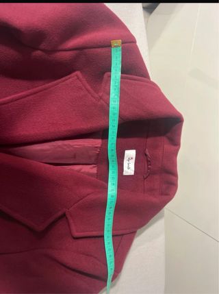 Abrigo Burdeos Versace Talla L