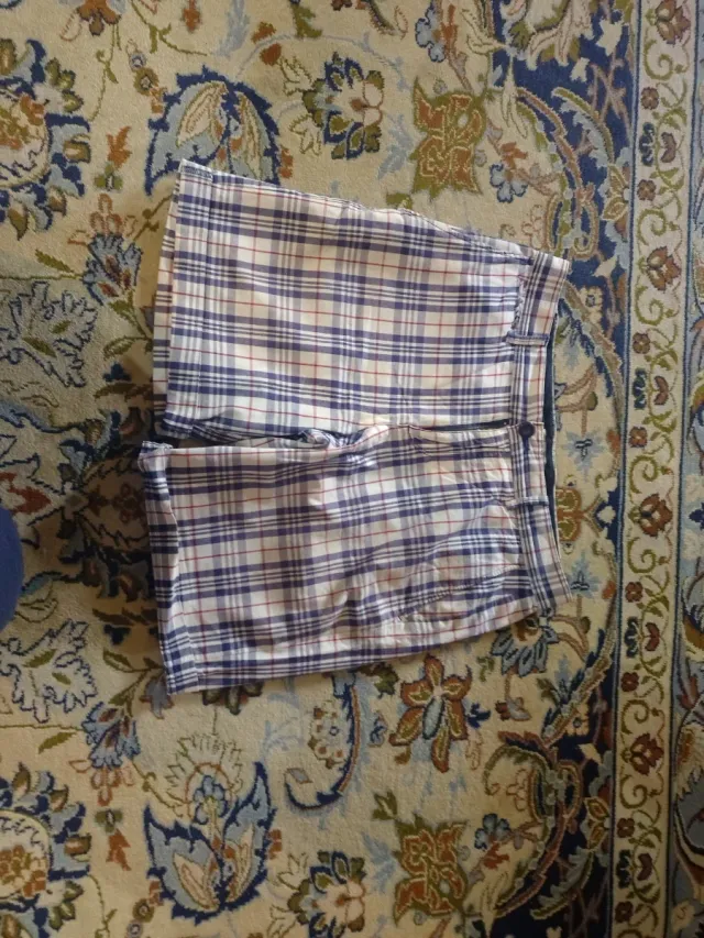 Bermudas Mango Talla 40 Cuadros