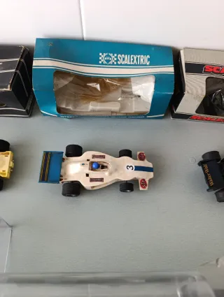 Lote Scalextric Triang Coches y Cajas