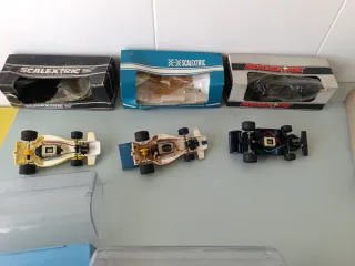 Lote Scalextric Triang Coches y Cajas