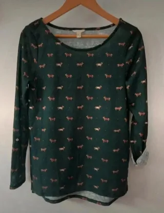 Camiseta de manga larga con un divertido estampado