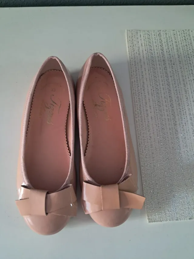 Zapatos niña rosa lazo talla 33
