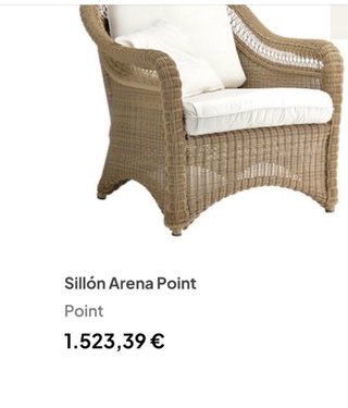Sillónes de Arena Point con cojines blancos