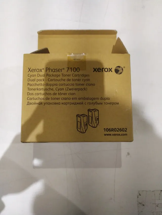 Cartuchos de Tóner Xerox Phaser 7100 Ciano 106R02602, Pacote de 2