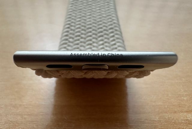 Apple Watch 45mm. Cinturino Solo Loop intrecciato beige 9