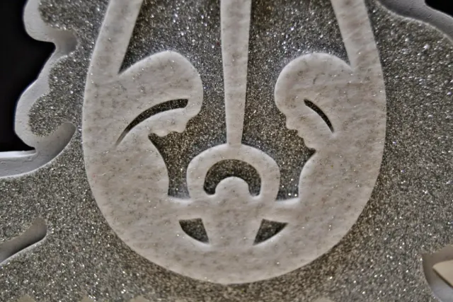 Albero decorativo con brillantini