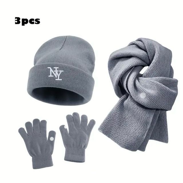 Conjunto de 3 “Gorro, Bufanda y Guantes” (mujer)