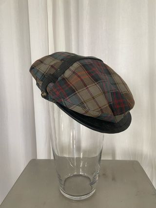 Gorra Dsquared2 Piel y Tejido Tartán