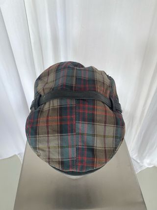 Gorra Dsquared2 Piel y Tejido Tartán
