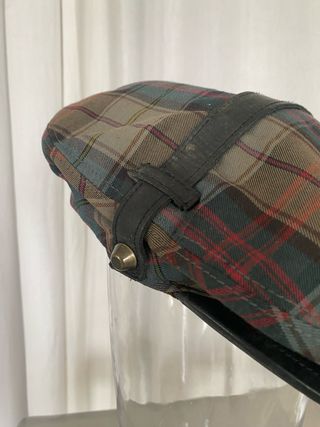 Gorra Dsquared2 Piel y Tejido Tartán