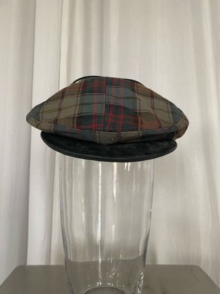 Gorra Dsquared2 Piel y Tejido Tartán