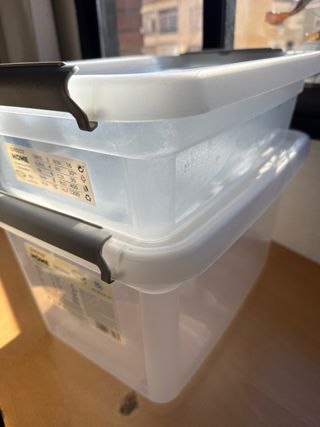 Set 2 Cajas Almacenaje Pepco 8.5L y 15L