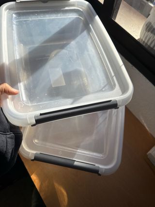 Set 2 Cajas Almacenaje Pepco 8.5L y 15L